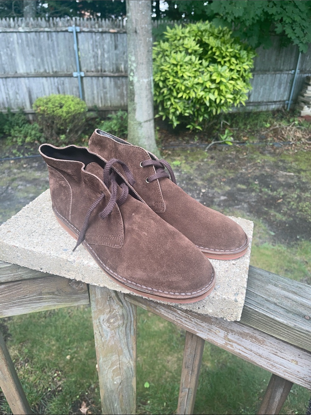 Men's Brown Suede ankle Boots - Sleek Lace-Up